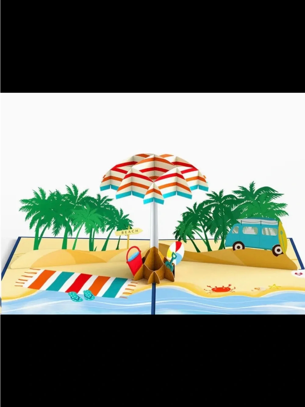 Lovepop Cards. Sandy Shores. 5X7 Greeting Card. Price firm.